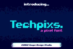 Techpixs - Pixel Font