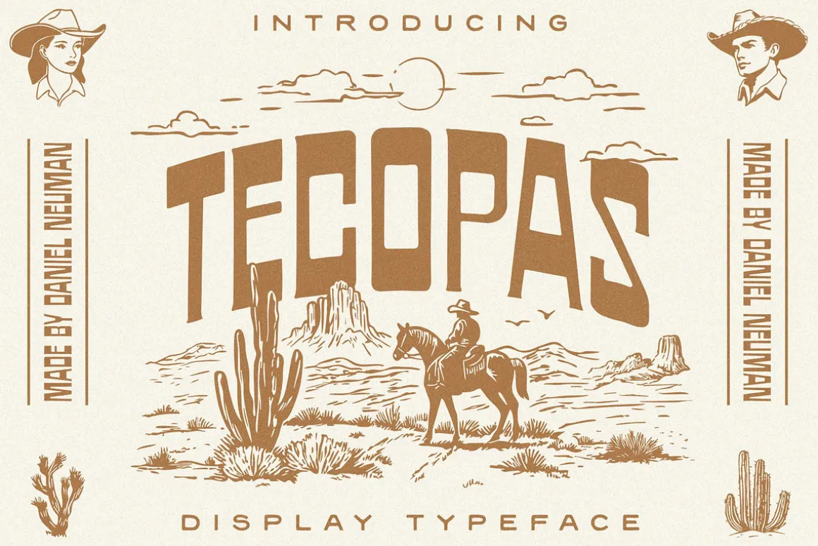Tecopas Font + Bonus Illustrations