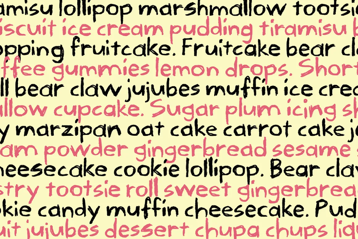 Teenage Parties font