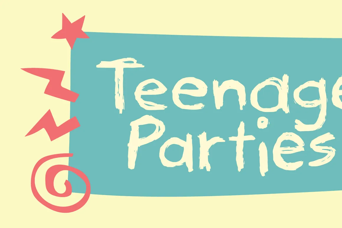 Teenage Parties font