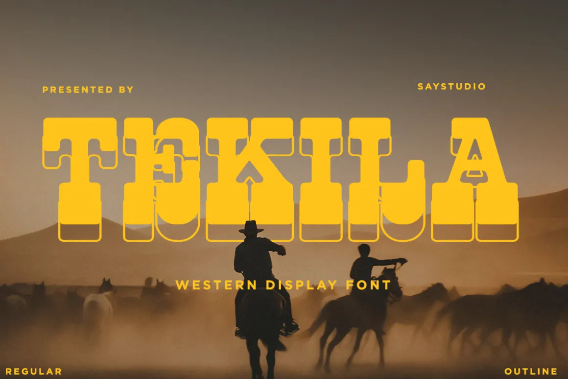 Tekila - Western Display Font