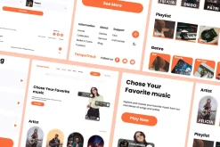 TempoTrack - Music Player Landing Pa