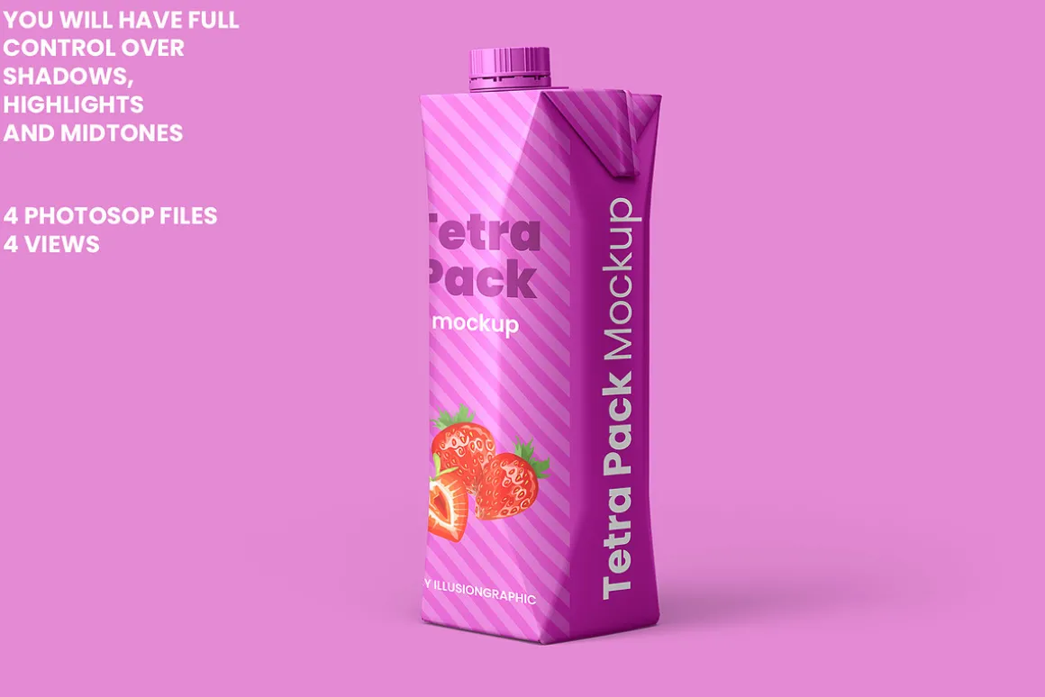 Tetra Pak Prisma Pack Mockup