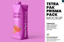Tetra Pak Prisma Pack Mockup