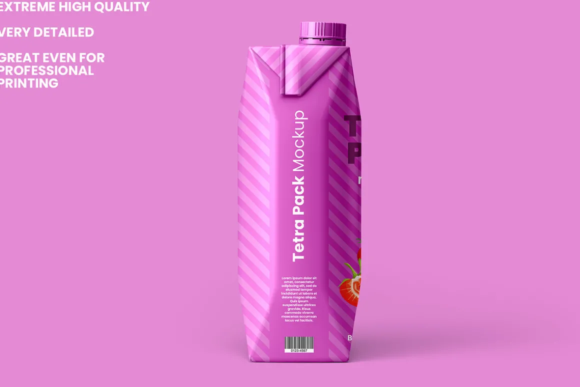 Tetra Pak Prisma Pack Mockup