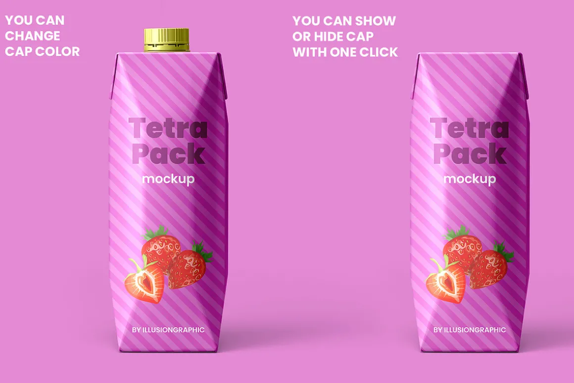Tetra Pak Prisma Pack Mockup
