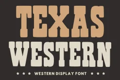 Texas Western – Western Display Font