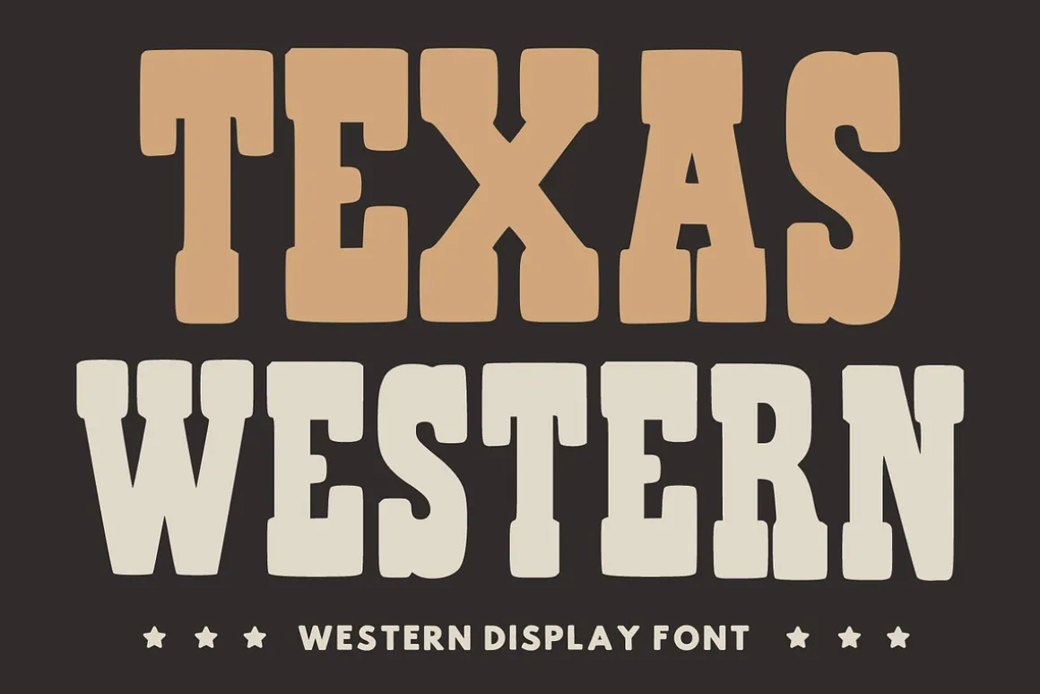 Texas Western – Western Display Font