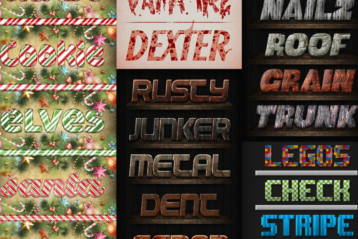 190 Text Effects for Photoshop