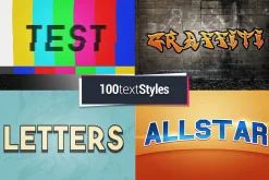 100 Text Styles PSD Effects Bundle