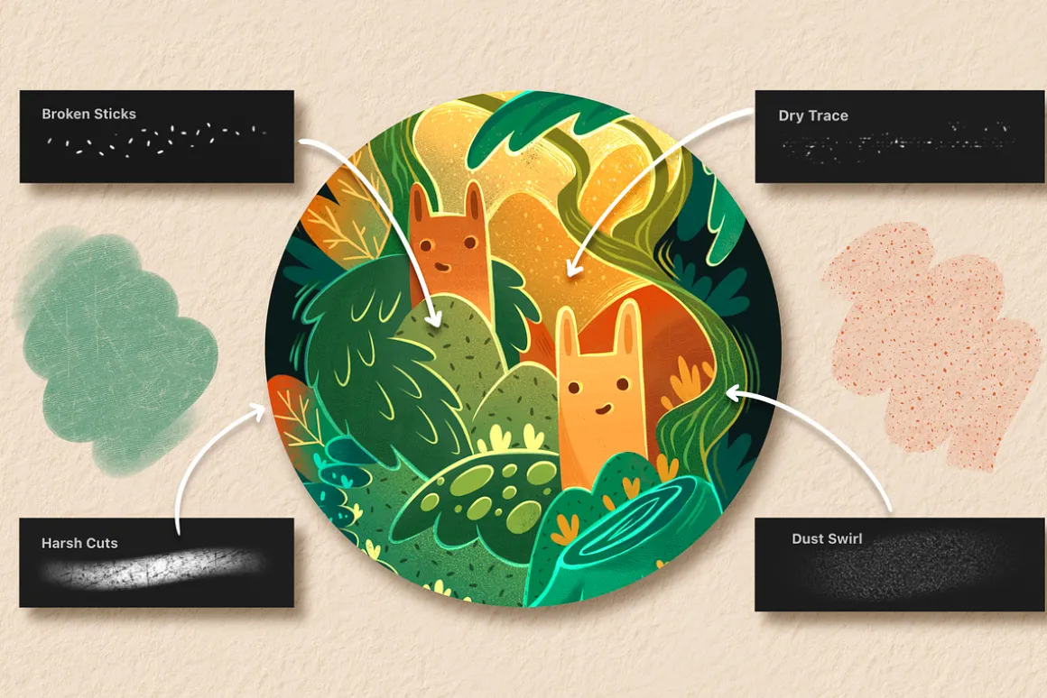 Texture Brushes For Procreate