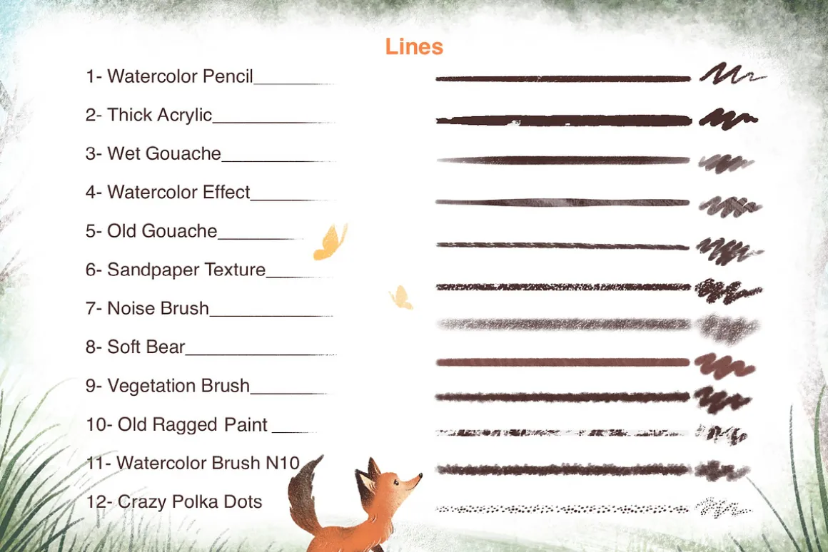 Texture brushes for Procreate
