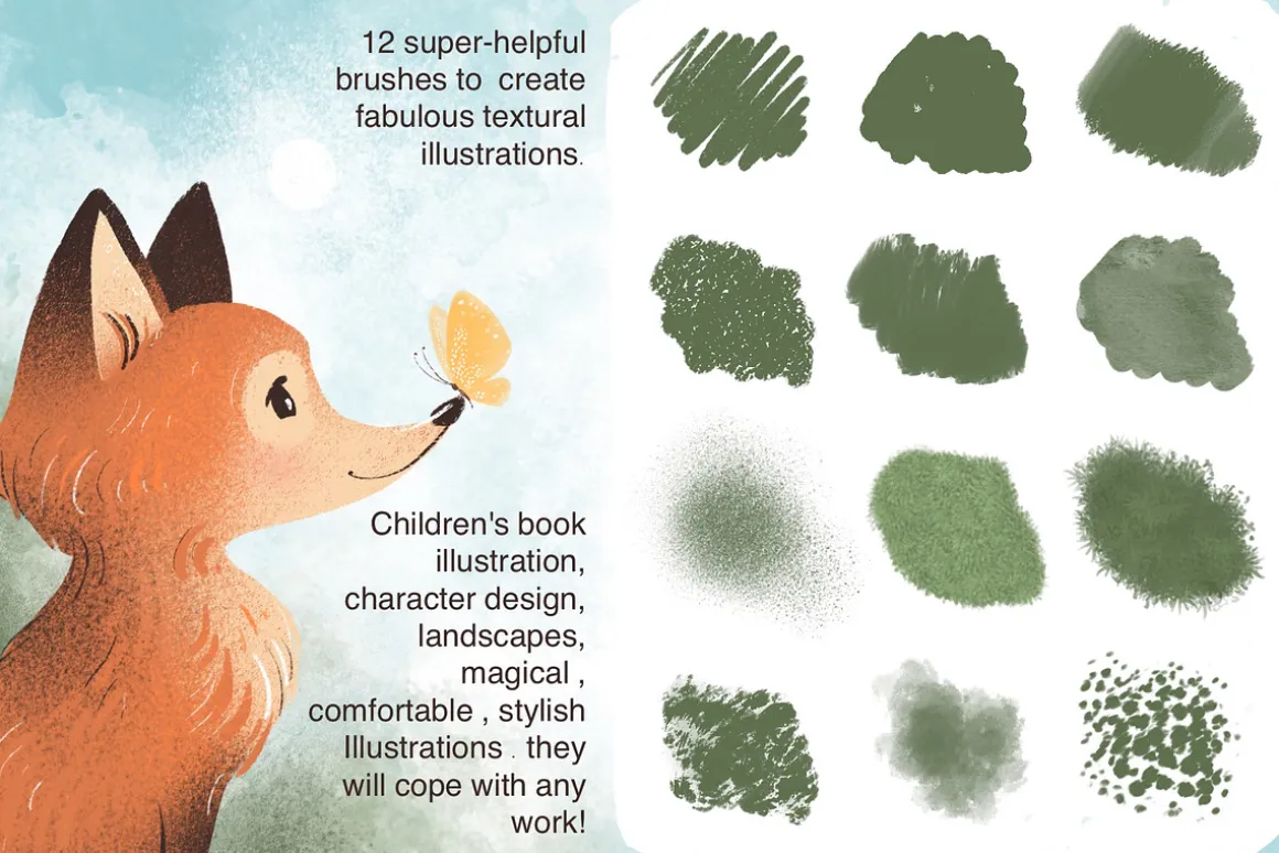 Texture brushes for Procreate