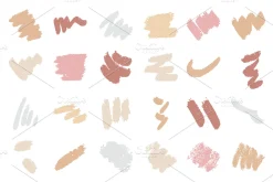 174 texture brush strokes vector