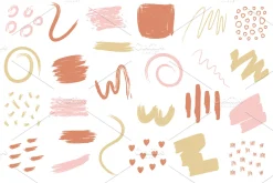 174 texture brush strokes vector