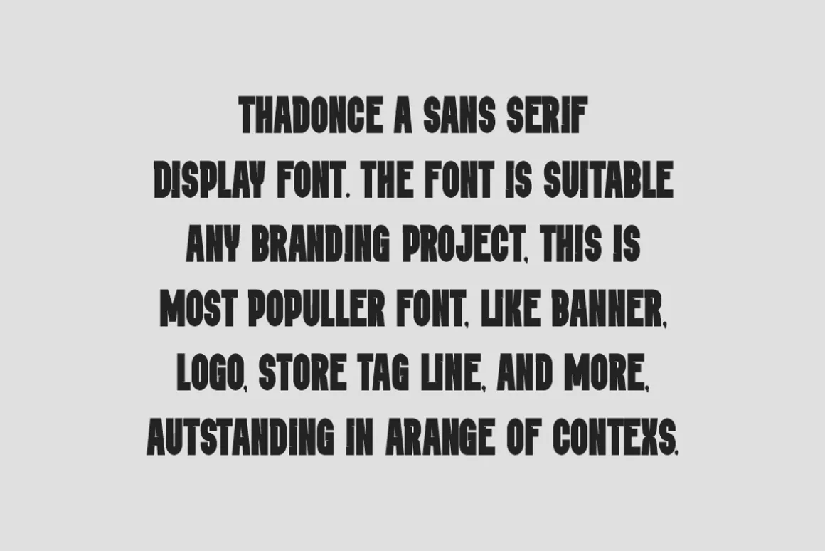 Thadonce - Racing Font