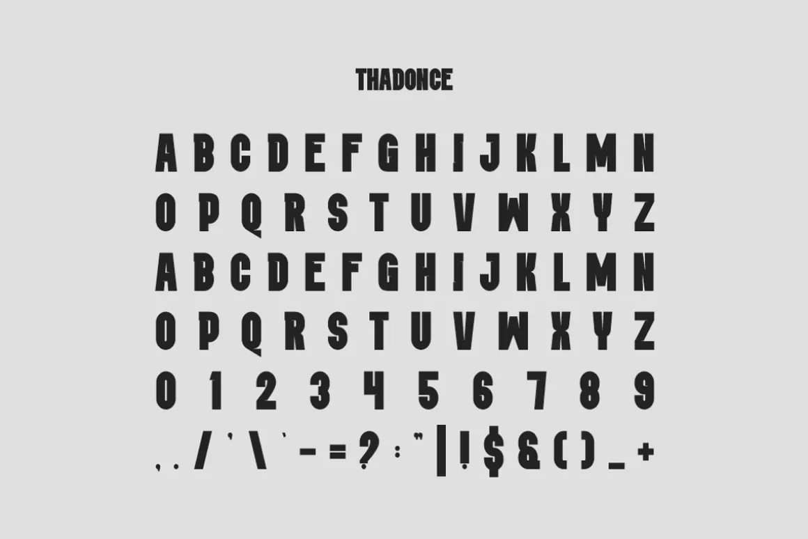 Thadonce - Racing Font