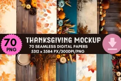 Thanksgiving Background Mockup