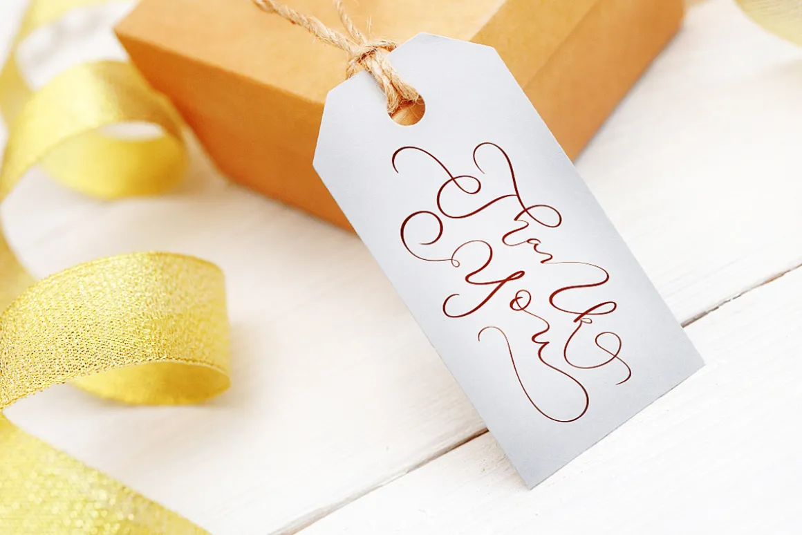 Thank You Calligraphy Lettering Set