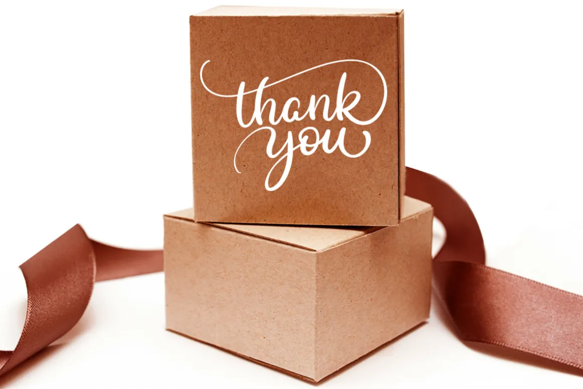 Thank You Calligraphy Lettering Set