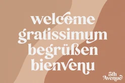 5th Avenue - Fancy Typeface