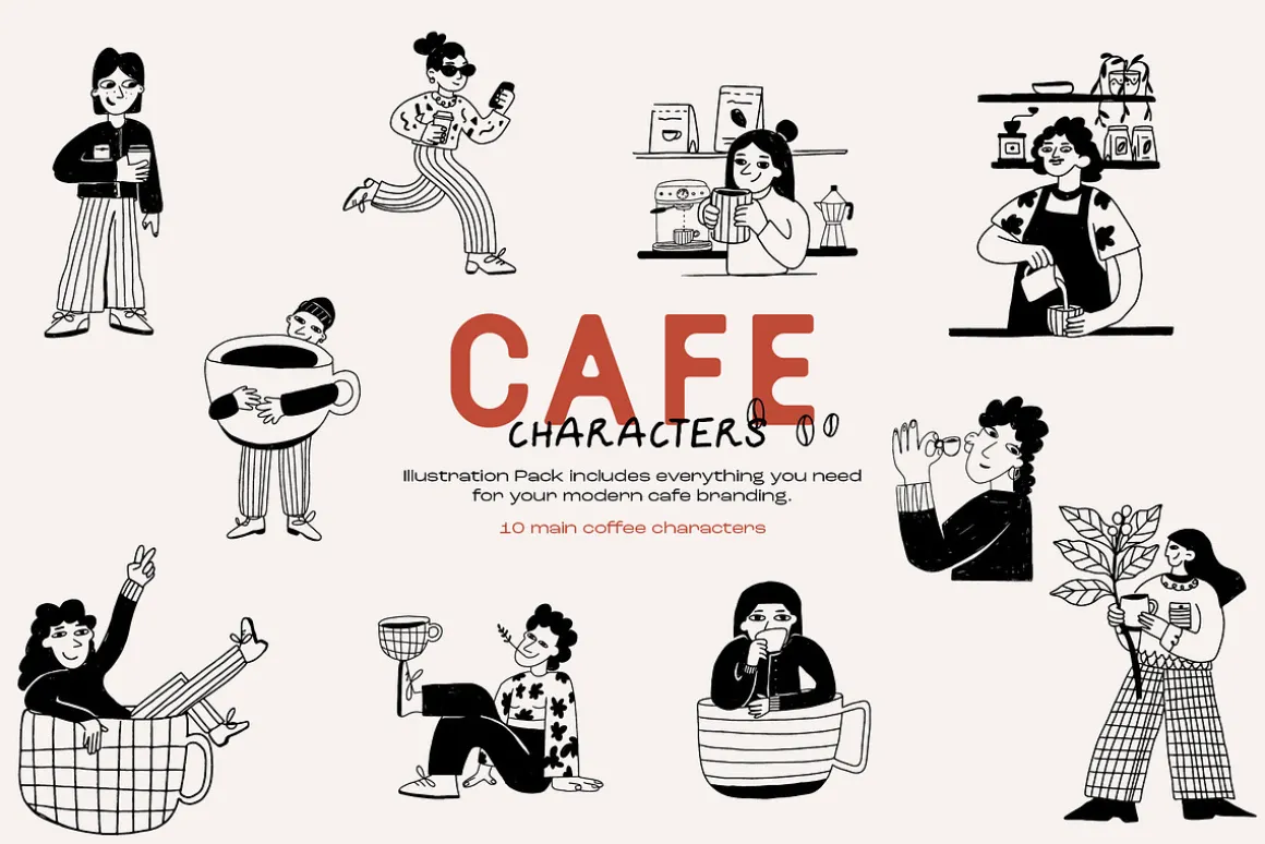 The Cafe Collection Illustrations
