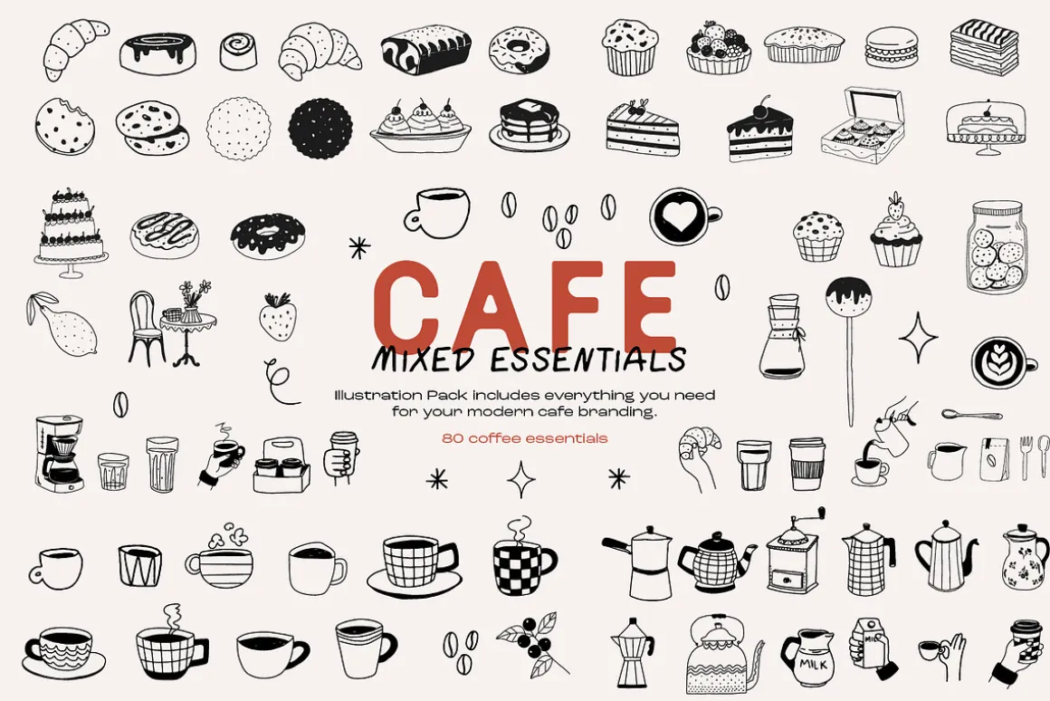 The Cafe Collection Illustrations