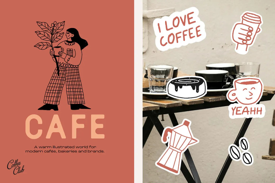 The Cafe Collection Illustrations