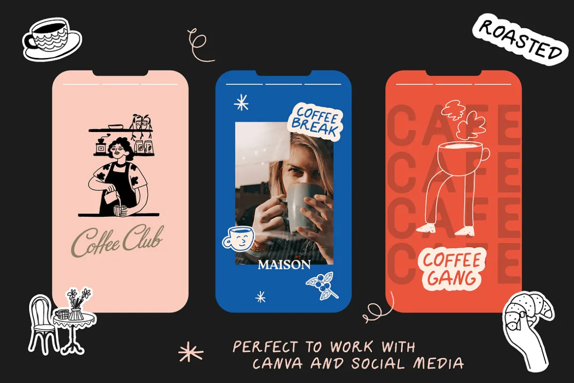 The Cafe Collection Illustrations