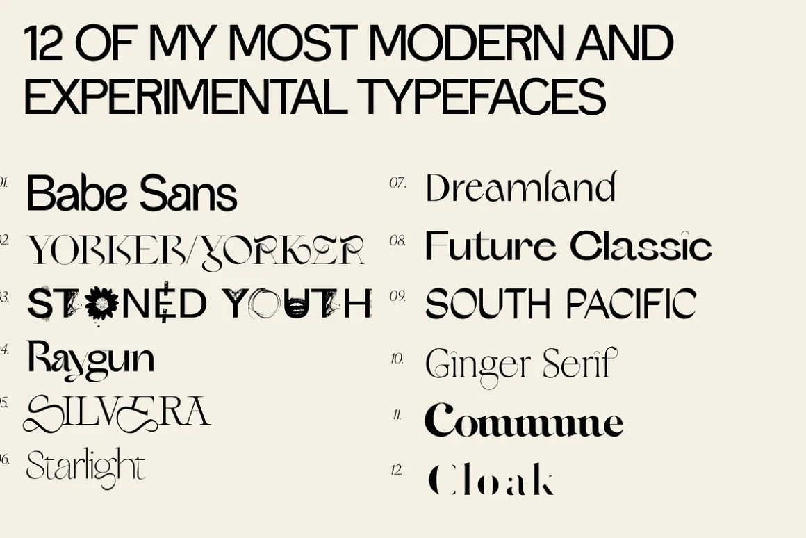 The Future Font Collection