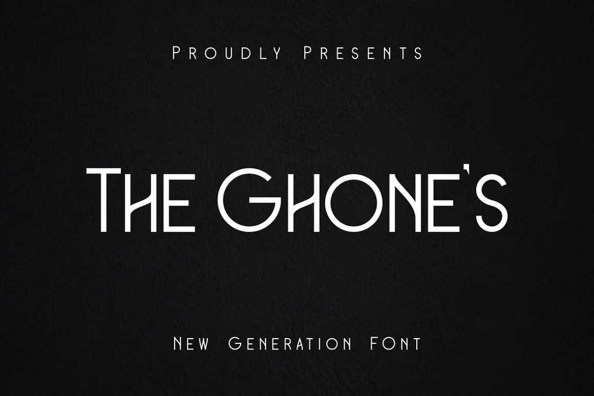 The Ghones Monoline Vintage Font