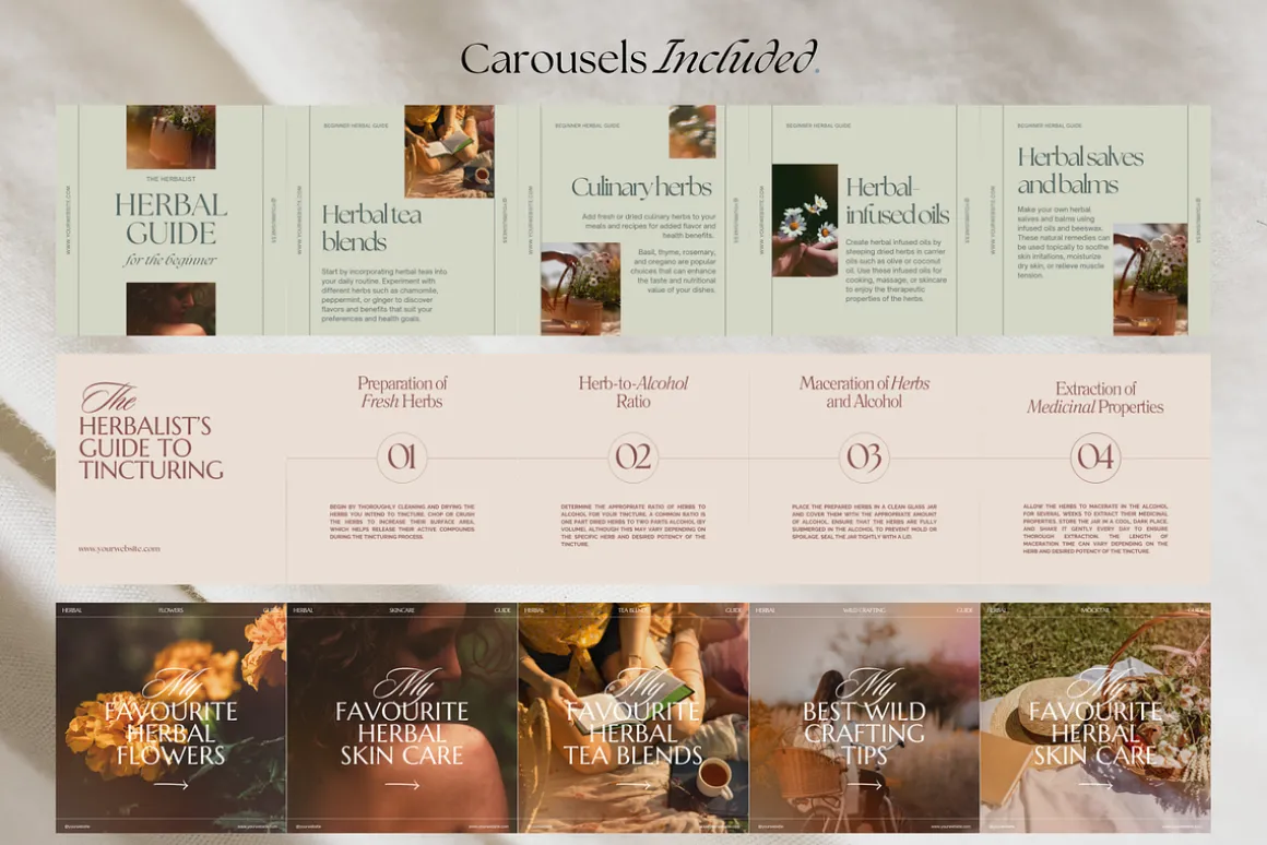 The Herbalist Template Bundle