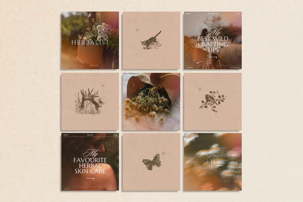 The Herbalist Template Bundle
