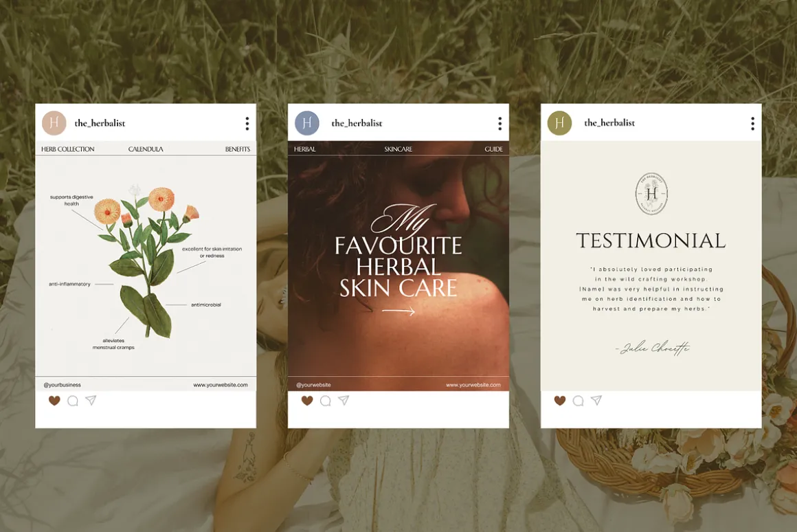 The Herbalist Template Bundle