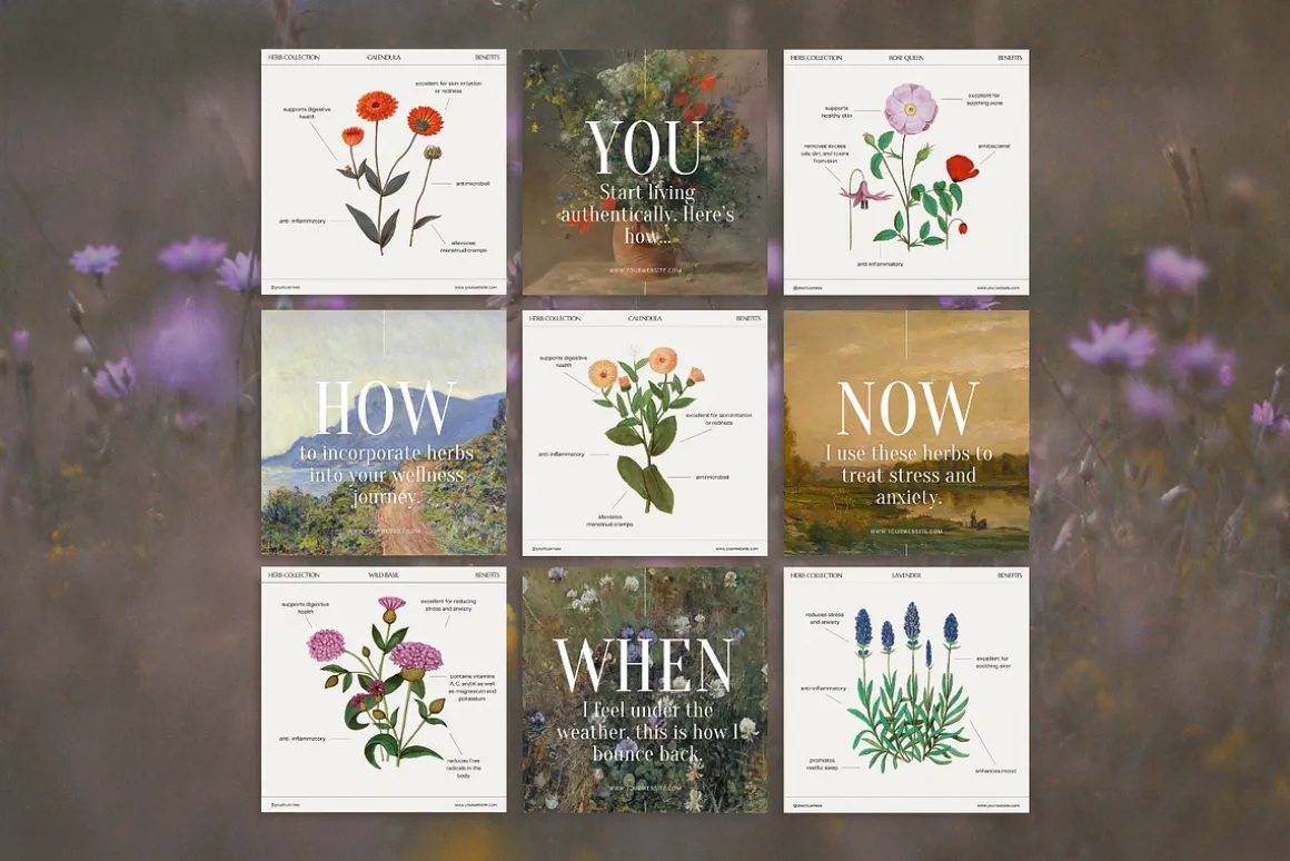 The Herbalist Template Bundle