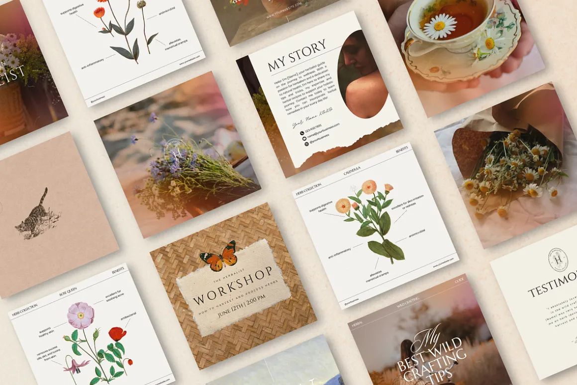 The Herbalist Template Bundle