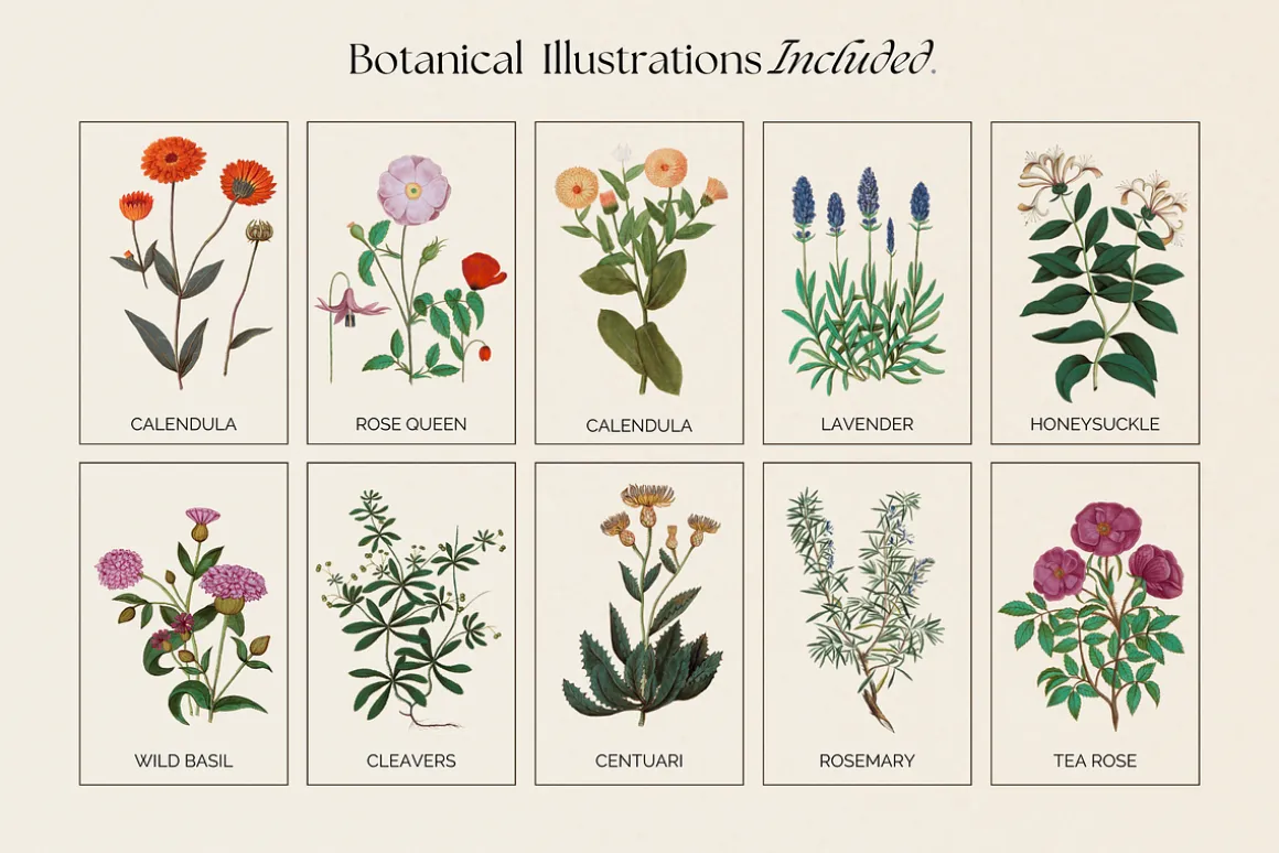 The Herbalist Template Bundle