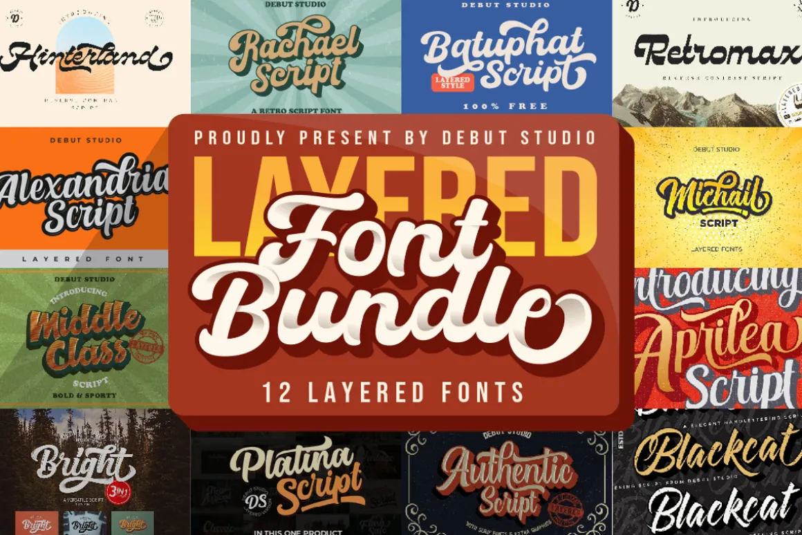 THE LAYERED FONT BUNDLE