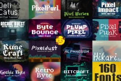 The Pixel Font Bundle (160 Fonts!)