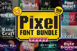 The Pixel Font Bundle (160 Fonts!)