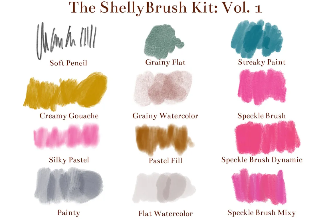 The ShellyBrush Kit Bundle Vol 1+2