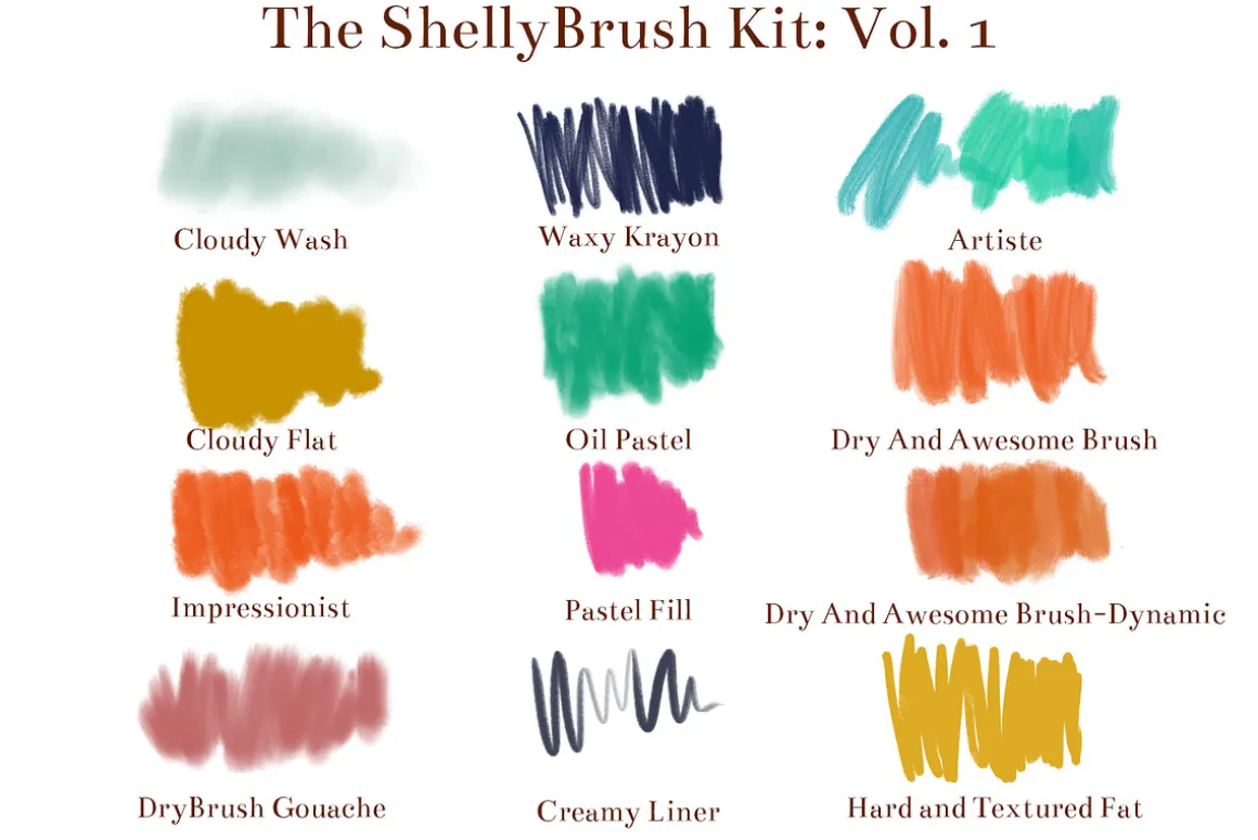 The ShellyBrush Kit Bundle Vol 1+2