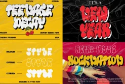 The Suprising Retro Font Bundle