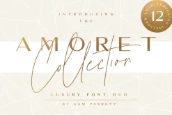 The Amoret Font Duo + 12 Logos
