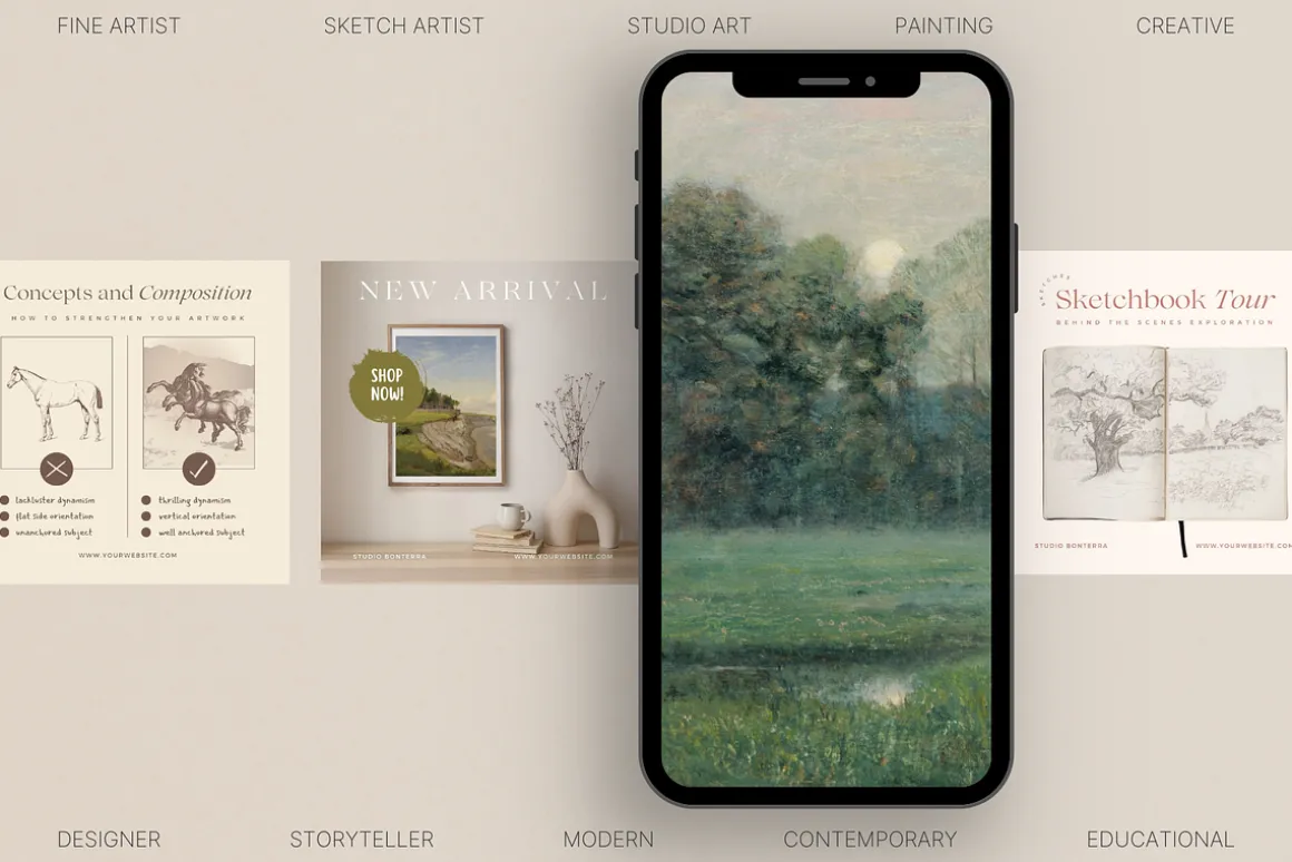 The Artist Social Media Bundle