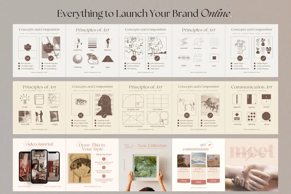 The Artist Social Media Bundle