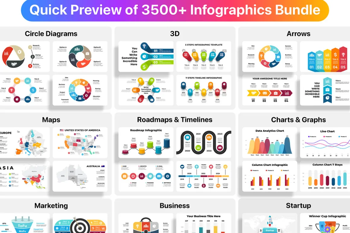 The Biggest Infographics Bundle!