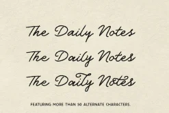The Daily Notes - Script and Sans