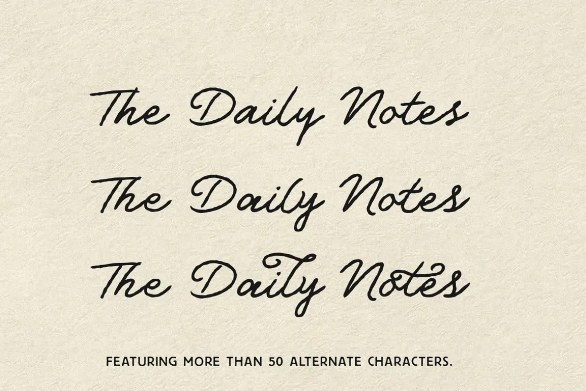 The Daily Notes - Script and Sans