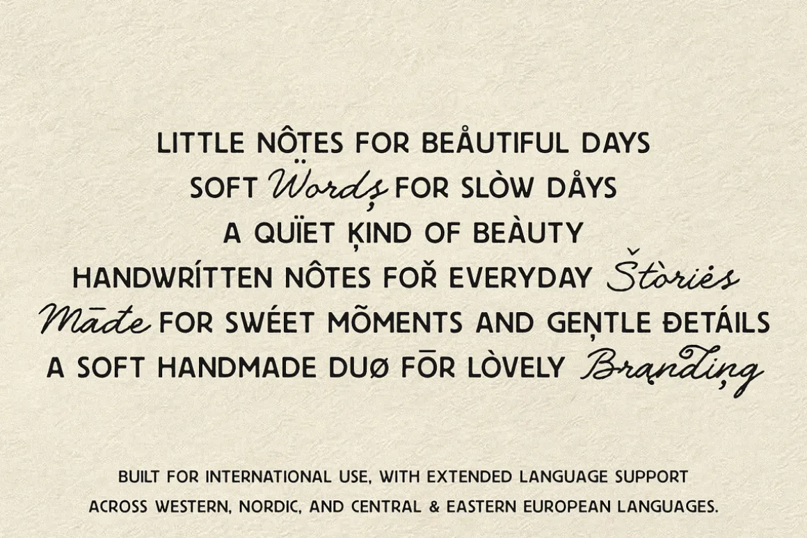 The Daily Notes - Script and Sans